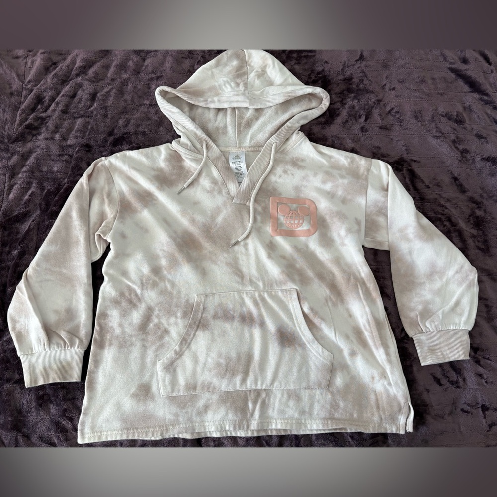 Disney Cream Hoodie with Subtle Design